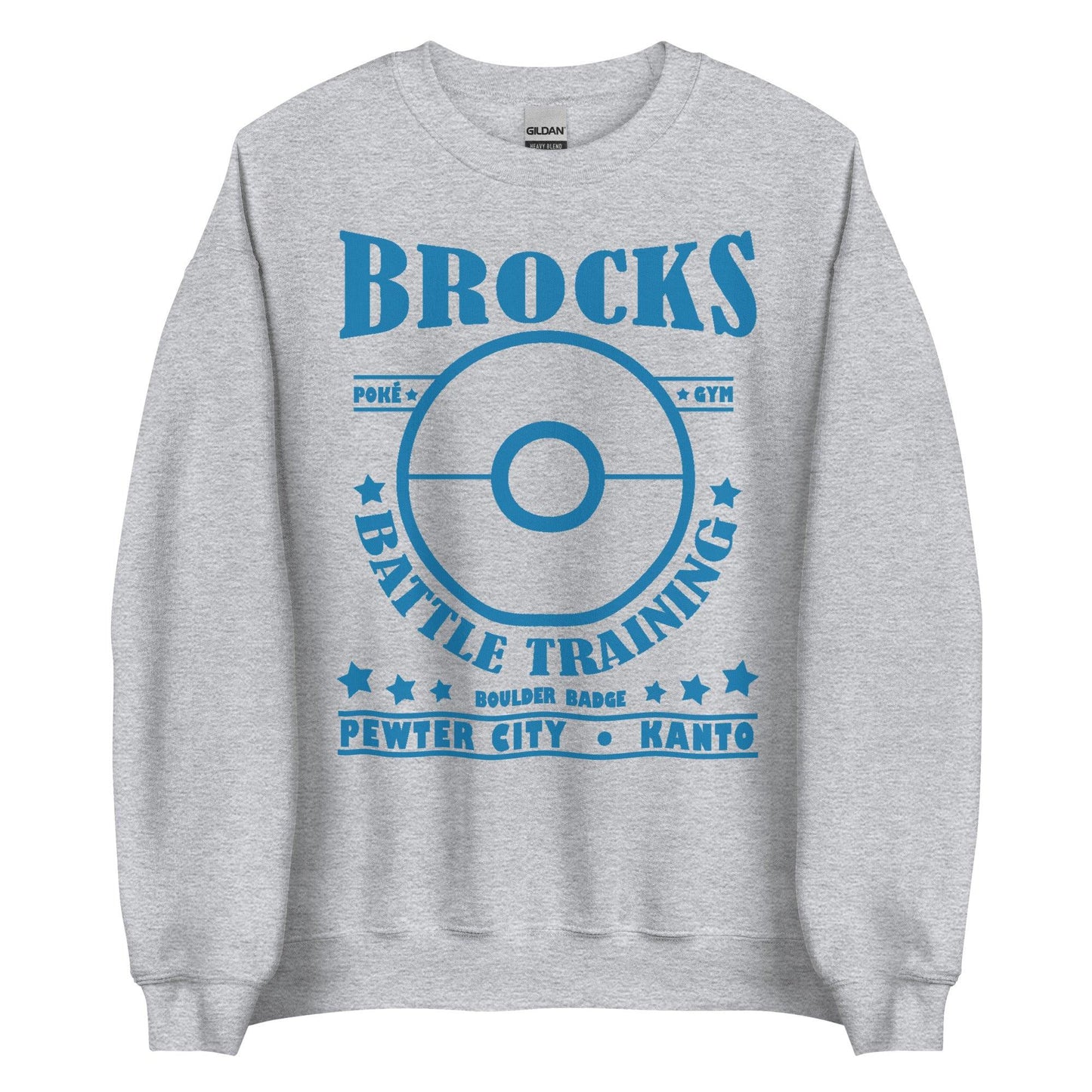 Brocks Poke Gym Sweatshirt (Blue Print) - Level Up Gamer Wear